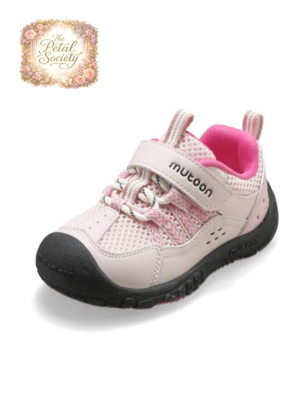 Toddler Kids Wide Toe Box Barefoot Hiking Sneakers Hook & Loop